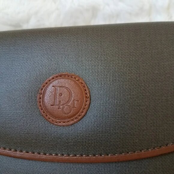 Dior Long Wallet checkbook Tan/ Green inc. COA - Picture 9 of 13